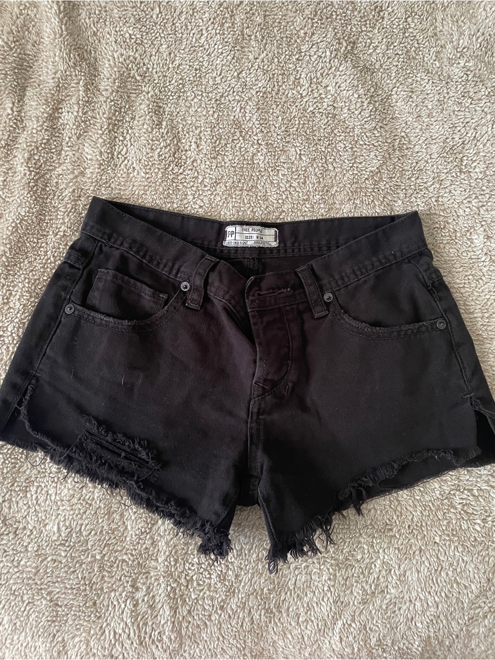 Black free people shorts , size 24